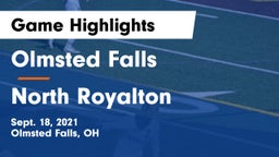 Olmsted Falls  vs North Royalton  Game Highlights - Sept. 18, 2021