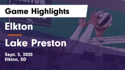 Elkton  vs Lake Preston Game Highlights - Sept. 3, 2020