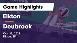 Elkton  vs Deubrook  Game Highlights - Oct. 15, 2022