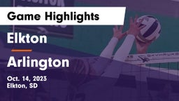 Elkton  vs Arlington  Game Highlights - Oct. 14, 2023