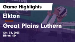 Elkton  vs Great Plains Luthern Game Highlights - Oct. 31, 2023