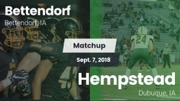 Matchup: Bettendorf High vs. Hempstead  2018