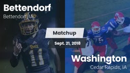 Matchup: Bettendorf High vs. Washington  2018