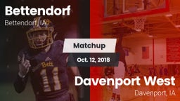 Matchup: Bettendorf High vs. Davenport West  2018
