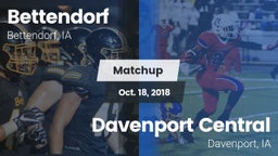 Matchup: Bettendorf High vs. Davenport Central  2018