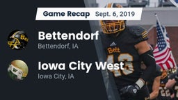 Recap: Bettendorf  vs. Iowa City West 2019