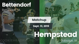 Matchup: Bettendorf High vs. Hempstead  2019