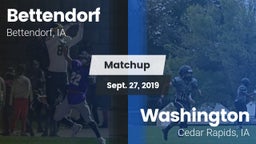 Matchup: Bettendorf High vs. Washington  2019
