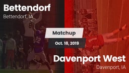 Matchup: Bettendorf High vs. Davenport West  2019