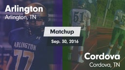 Matchup: Arlington High vs. Cordova  2016