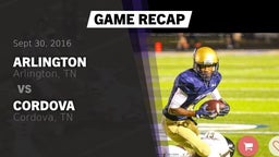 Recap: Arlington  vs. Cordova  2016