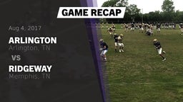 Recap: Arlington  vs. Ridgeway  2017