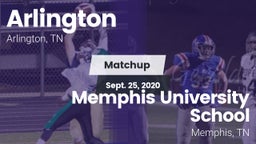 Matchup: Arlington High vs. Memphis University School 2020