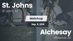 Matchup: St. Johns High Schoo vs. Alchesay  2016