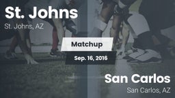 Matchup: St. Johns High Schoo vs. San Carlos  2016