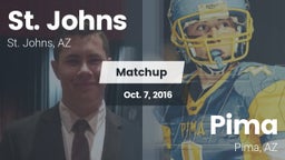 Matchup: St. Johns High Schoo vs. Pima  2016
