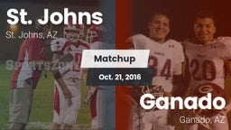 Matchup: St. Johns High Schoo vs. Ganado  2016