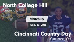 Matchup: North College Hill H vs. Cincinnati Country Day  2016