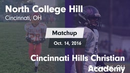 Matchup: North College Hill H vs. Cincinnati Hills Christian Academy 2016