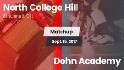 Matchup: North College Hill H vs. Dohn Academy 2017