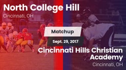 Matchup: North College Hill H vs. Cincinnati Hills Christian Academy 2017