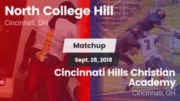Matchup: North College Hill H vs. Cincinnati Hills Christian Academy 2018