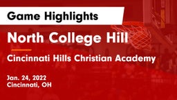 North College Hill  vs Cincinnati Hills Christian Academy Game Highlights - Jan. 24, 2022
