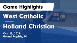 West Catholic  vs Holland Christian Game Highlights - Oct. 18, 2022