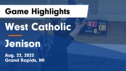 West Catholic  vs Jenison Game Highlights - Aug. 22, 2023
