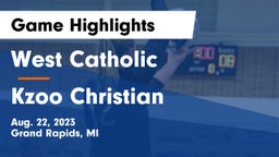 West Catholic  vs Kzoo Christian Game Highlights - Aug. 22, 2023