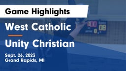 West Catholic  vs Unity Christian Game Highlights - Sept. 26, 2023