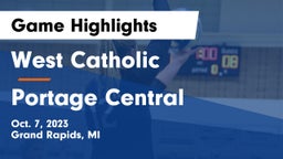 West Catholic  vs Portage Central Game Highlights - Oct. 7, 2023