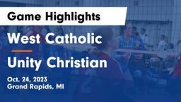 West Catholic  vs Unity Christian  Game Highlights - Oct. 24, 2023