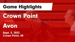 Crown Point  vs Avon  Game Highlights - Sept. 3, 2022