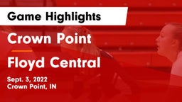 Crown Point  vs Floyd Central  Game Highlights - Sept. 3, 2022