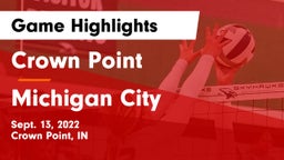 Crown Point  vs Michigan City  Game Highlights - Sept. 13, 2022