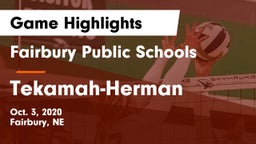 Fairbury Public Schools vs Tekamah-Herman  Game Highlights - Oct. 3, 2020