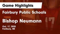 Fairbury Public Schools vs Bishop Neumann  Game Highlights - Oct. 17, 2020