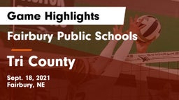 Fairbury Public Schools vs Tri County  Game Highlights - Sept. 18, 2021