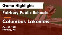 Fairbury Public Schools vs Columbus Lakeview  Game Highlights - Oct. 30, 2021