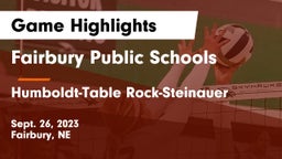 Fairbury Public Schools vs Humboldt-Table Rock-Steinauer  Game Highlights - Sept. 26, 2023