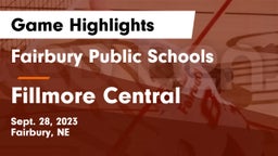 Fairbury Public Schools vs Fillmore Central  Game Highlights - Sept. 28, 2023