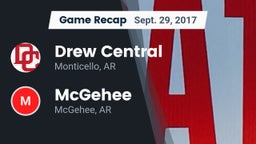 Recap: Drew Central  vs. McGehee  2017