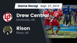 Recap: Drew Central  vs. Rison  2019