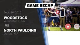 Recap: Woodstock  vs. North Paulding  2016