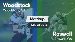 Matchup: Woodstock High vs. Roswell  2016