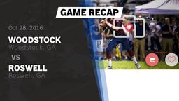 Recap: Woodstock  vs. Roswell  2016