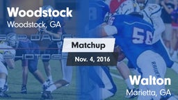 Matchup: Woodstock High vs. Walton  2016