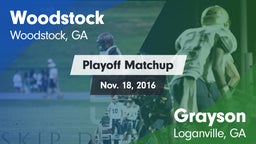 Matchup: Woodstock High vs. Grayson  2016