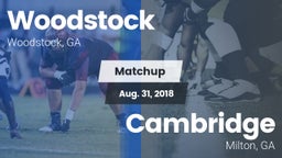 Matchup: Woodstock High vs. Cambridge  2018